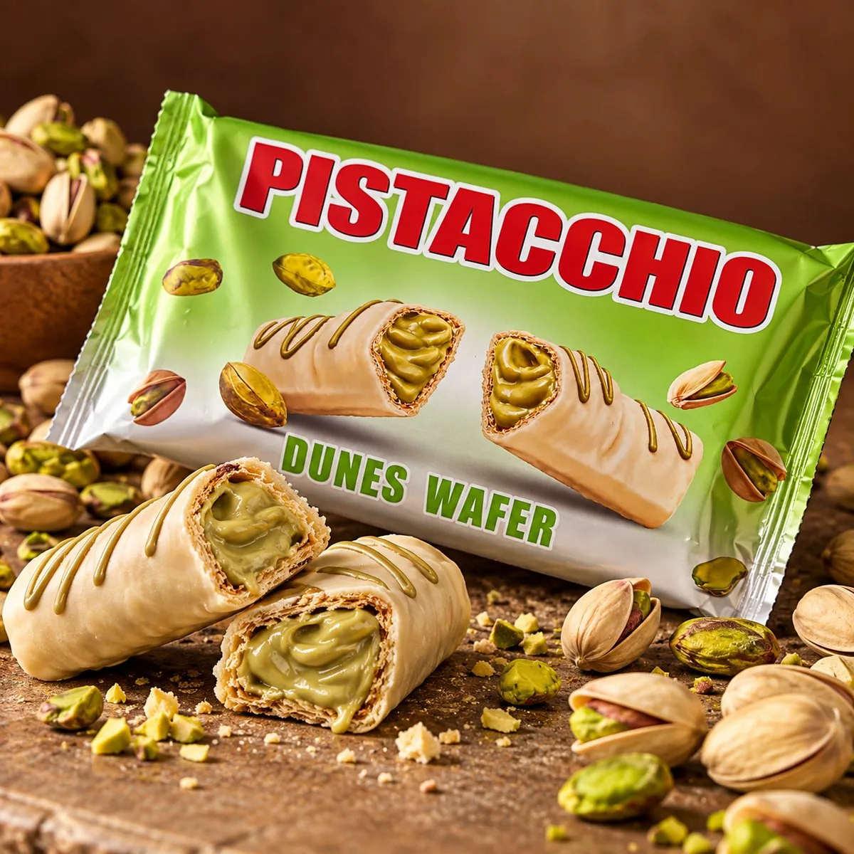 Dunes Wafer al Pistacchio